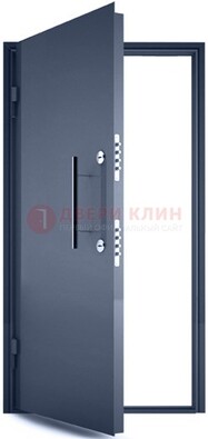 Черная металлическая бронированная дверь ДБ-1 в Белгороде