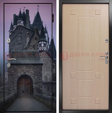 Входная металлическая дверь с фотопечатью замка ДФ-38 в Белгороде