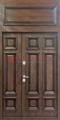 Классическая входная дверь с верхней фрамугой ДФГ-15 в Белгороде
