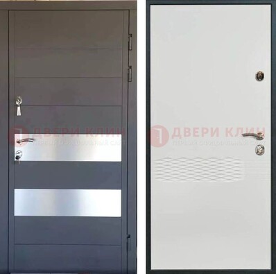 Металлическая дверь МДФ темная и светлая ДМ-420 в Белгороде
