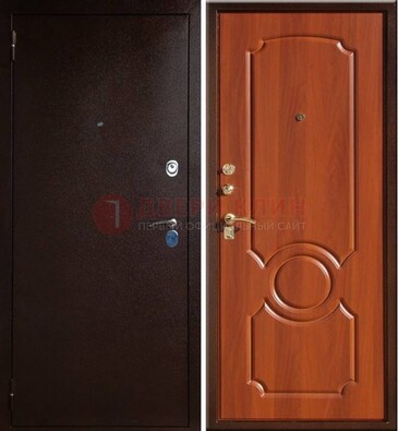 Темная железная дверь с порошковым напылением ДП-46 в Белгороде