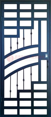 Современная металлическая решетчатая дверь ДР-38 в Белгороде