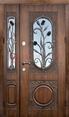Железная дверь с виноритом и ковкой ДВТ-180 в Белгороде