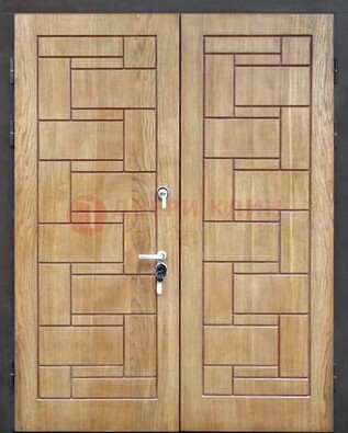Светло-коричневая стальная дверь с виноритом ДВТ-245 в Белгороде