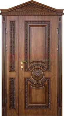 Узорная стальная дверь с виноритом для дома ДВТ-260 в Белгороде