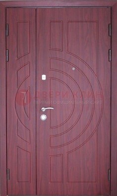 Тамбурная красная железная дверь с виноритом ДВТ-3 в Белгороде