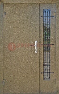 Тамбурная дверь Порошок со стеклом и ковкой ПЛ-20 в Белгороде
